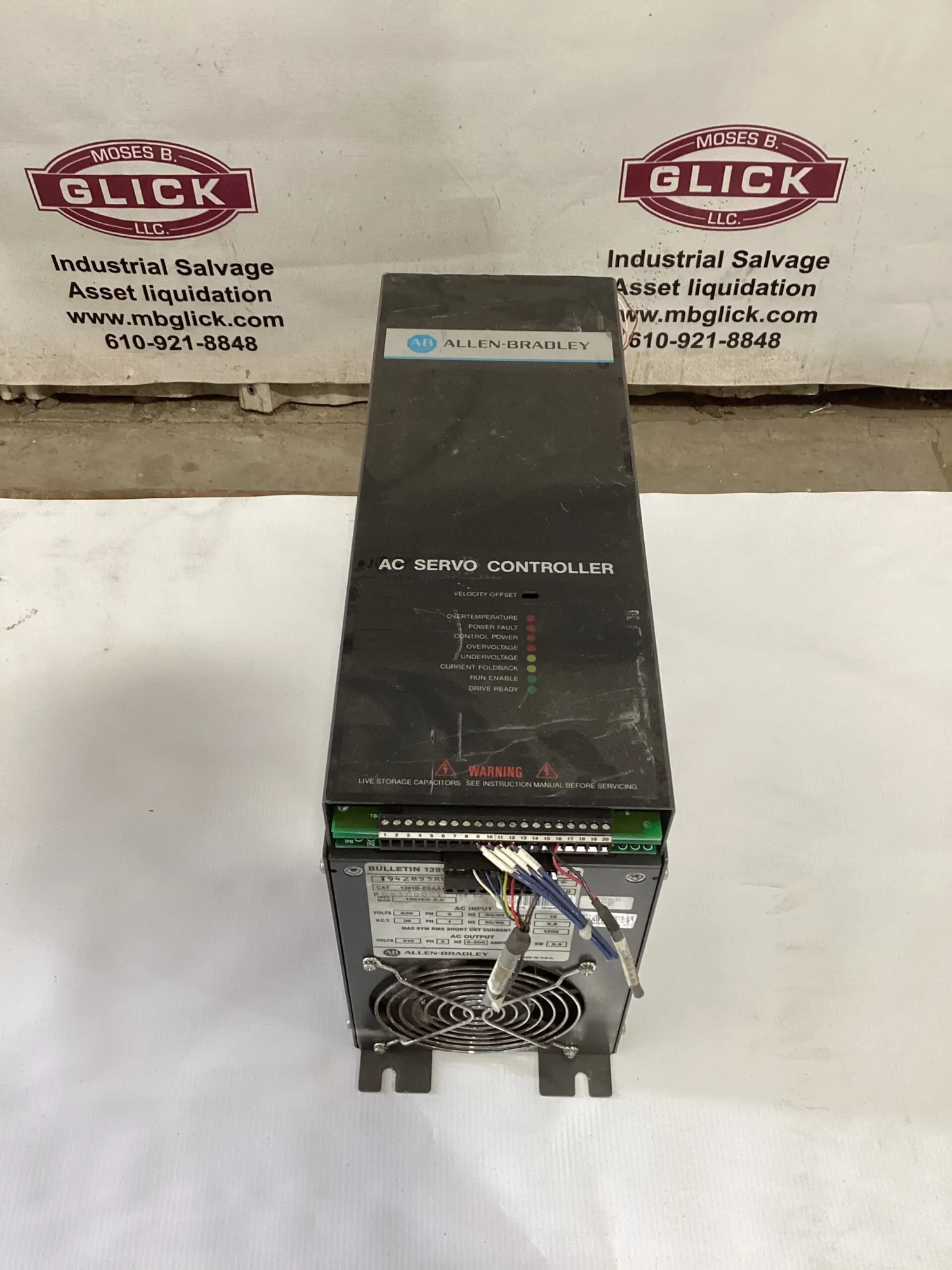 Allen Bradley 1391B-ESAA15-AQB Series D AC Servo Controller 210V 5.5kW