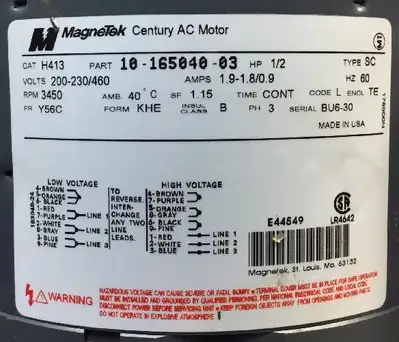 USED Magnetek H413