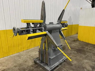 2500 LBS X 12" COOPER WEYMOUTH DOUBLE END PULL-OFF COIL REEL UNCOILER: STOCK #22618