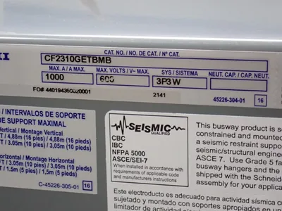 Used SQUARE D CF2310GETBMB Bus Bars & Plugs Ohio US | HGR 24 #779154