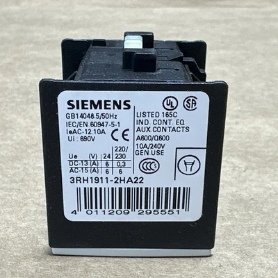 NEW SIEMEMS 3RH1911-2HA22