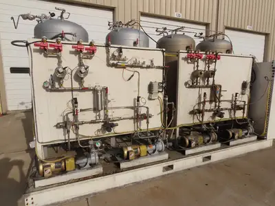 PCU Compucharge Absorption Charge Pump System Mixer & RO Filter Tanks 200 Gal