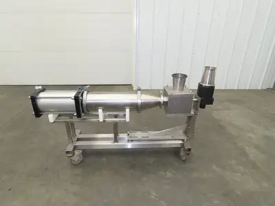Piston Metering Pump Stainless Steel Pneumatic 1 Gal Displacement 3 Way Valve