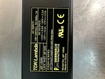Tdk Lambda AC Input 100-240VAC, 50/60Hz, 2A Linx MP10696 (6.2.2)