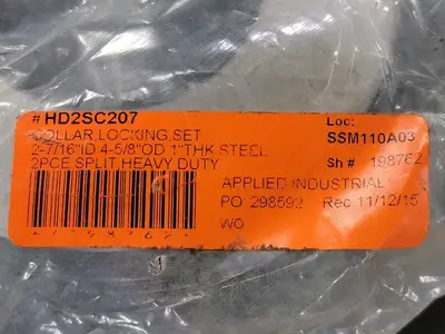 2-7/16" Shaft Locking Collar Set HD2SC207