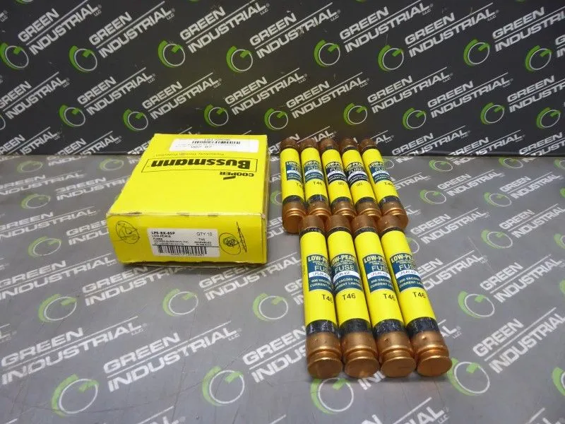 Box of 9 Cooper Bussmann LPS-RK-6SP Low Peak Time-Delay Fuses 600VAC New Surplus