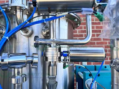 NEW CENTEC EMULSIFICATION SKID 10 GPM W/ 2 - 200L TANKS, FRISTAM FSP POWDER MIXER