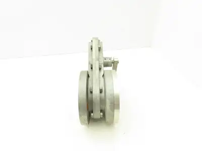 Vacuum Research Company S482 2" Flanged Knife Manual Gate Valve Rubber Seat