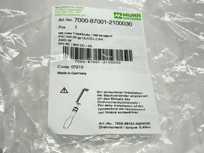 New | in-Stock Murr Elektronik 7000-87001-2100030 Connector Accessories Michigan US | Maverick Industrial Sales #1462804