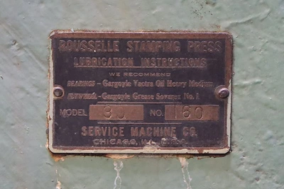 Used Rousselle 3G O.B.I. Presses New Jersey US | Machinery Values #1262846