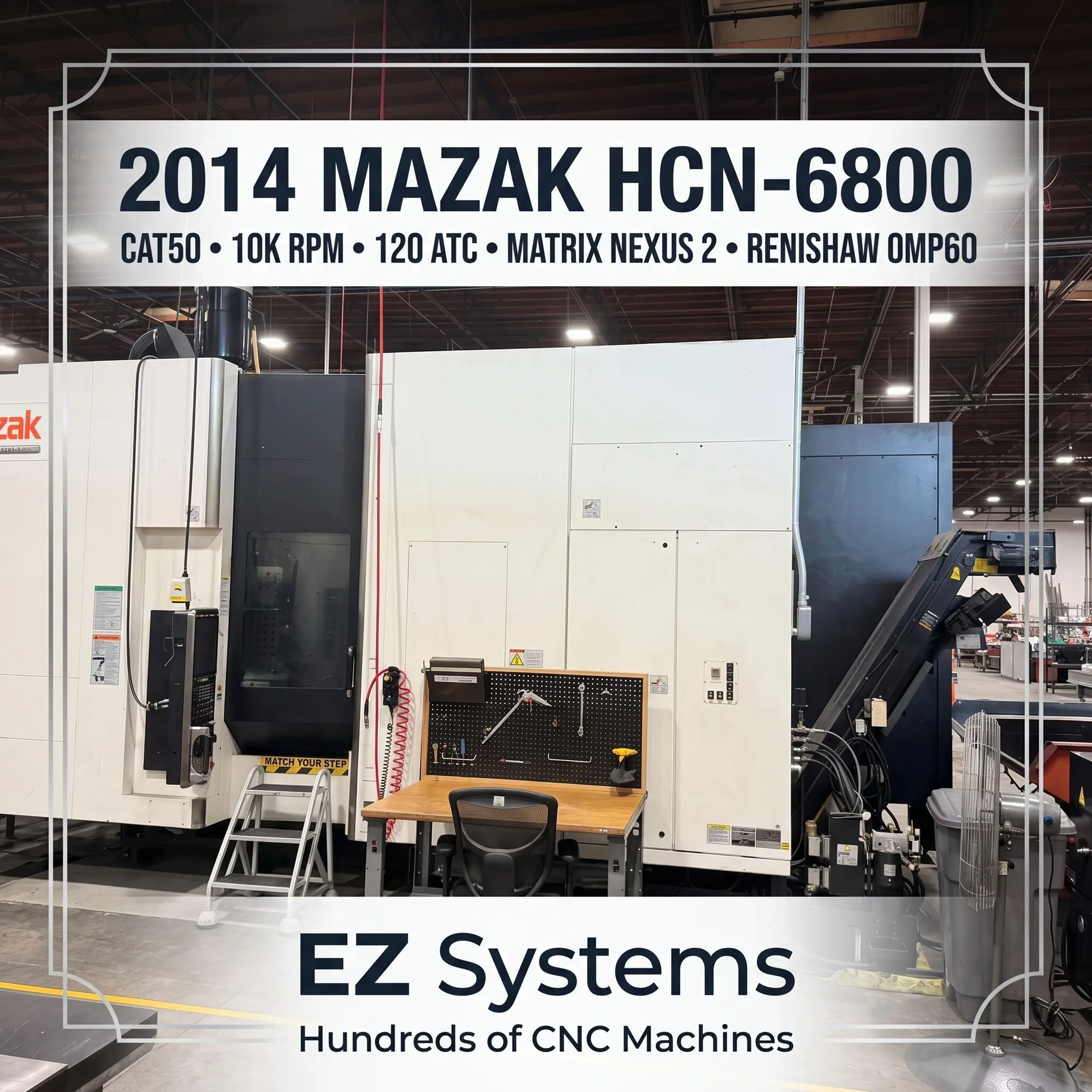 Used 2014 MAZAK HCN-6800 Horizontal Machining Centers Washington US | [EZ] EZ Systems #1548180