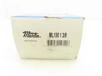 Martin ML 150 1 3/8 Jaw Coupling Hub Straight Jaw 1.375" Bore Finished Steel Lot Of 2