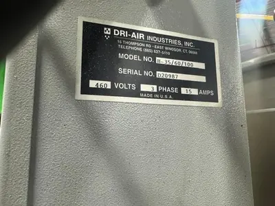 Used 2016 DRI-AIR H-PDII Dryers Massachusetts US | Absolute Machinery #1377682