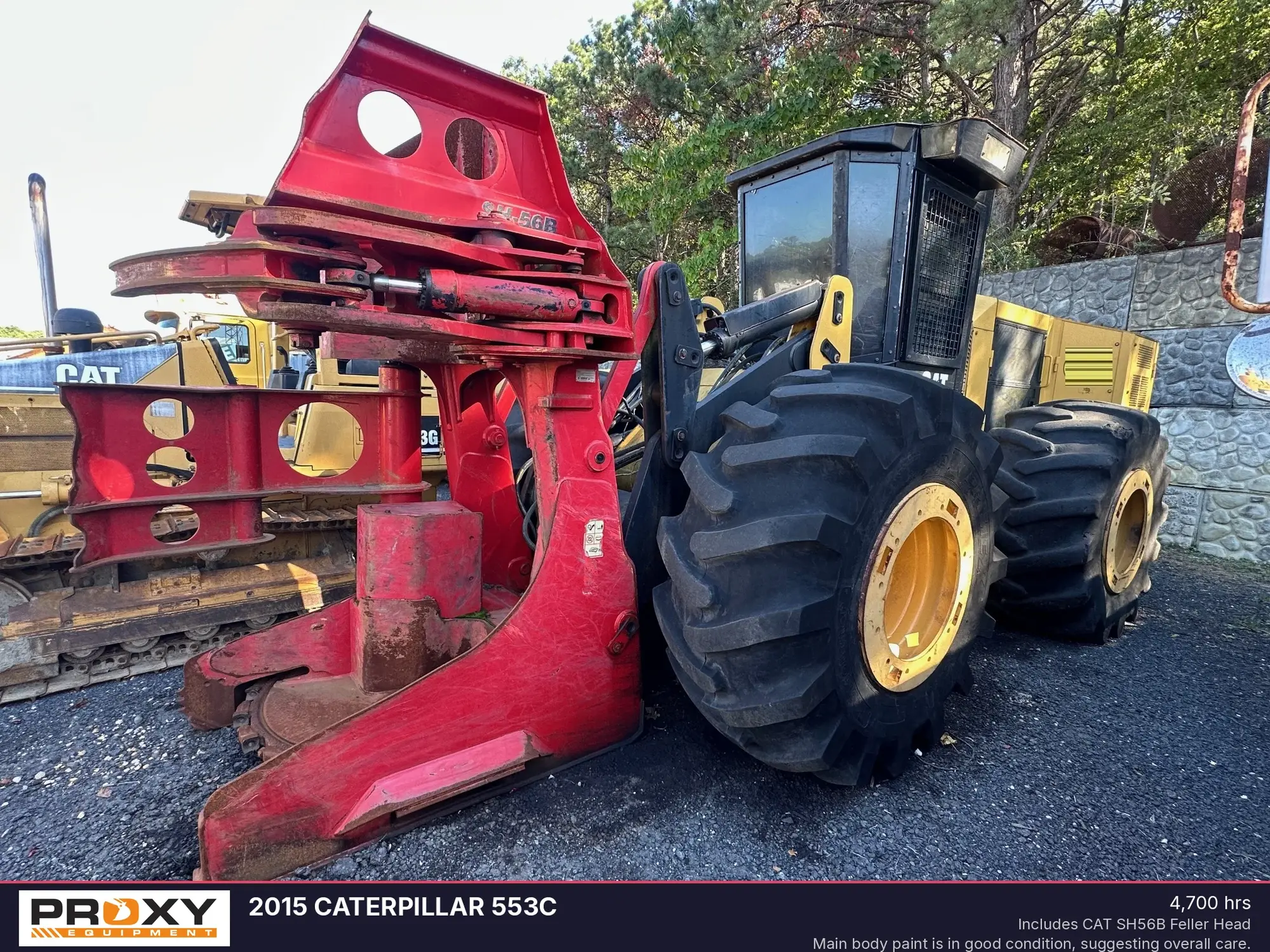 Used 2015 CATERPILLAR 553C Feller Bunchers New Jersey US | Proxy Equipment #1377862