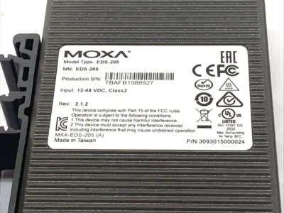 Used Moxa Entry-Level Unmanaged Ethernet Switch 5-Port Network Switches Michigan US | Maverick Industrial Sales #1390851