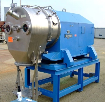 Heinkel HF 600 Inverting Filter centrifuge, 316L SS.