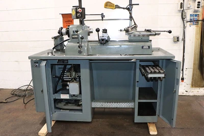 Used 1987 Hardinge DSM-59, Vari-Speed, Turret & Cross Slide,5C Collet Second Operation including Speed Lathes New Jersey US | Machinery Values #1253282