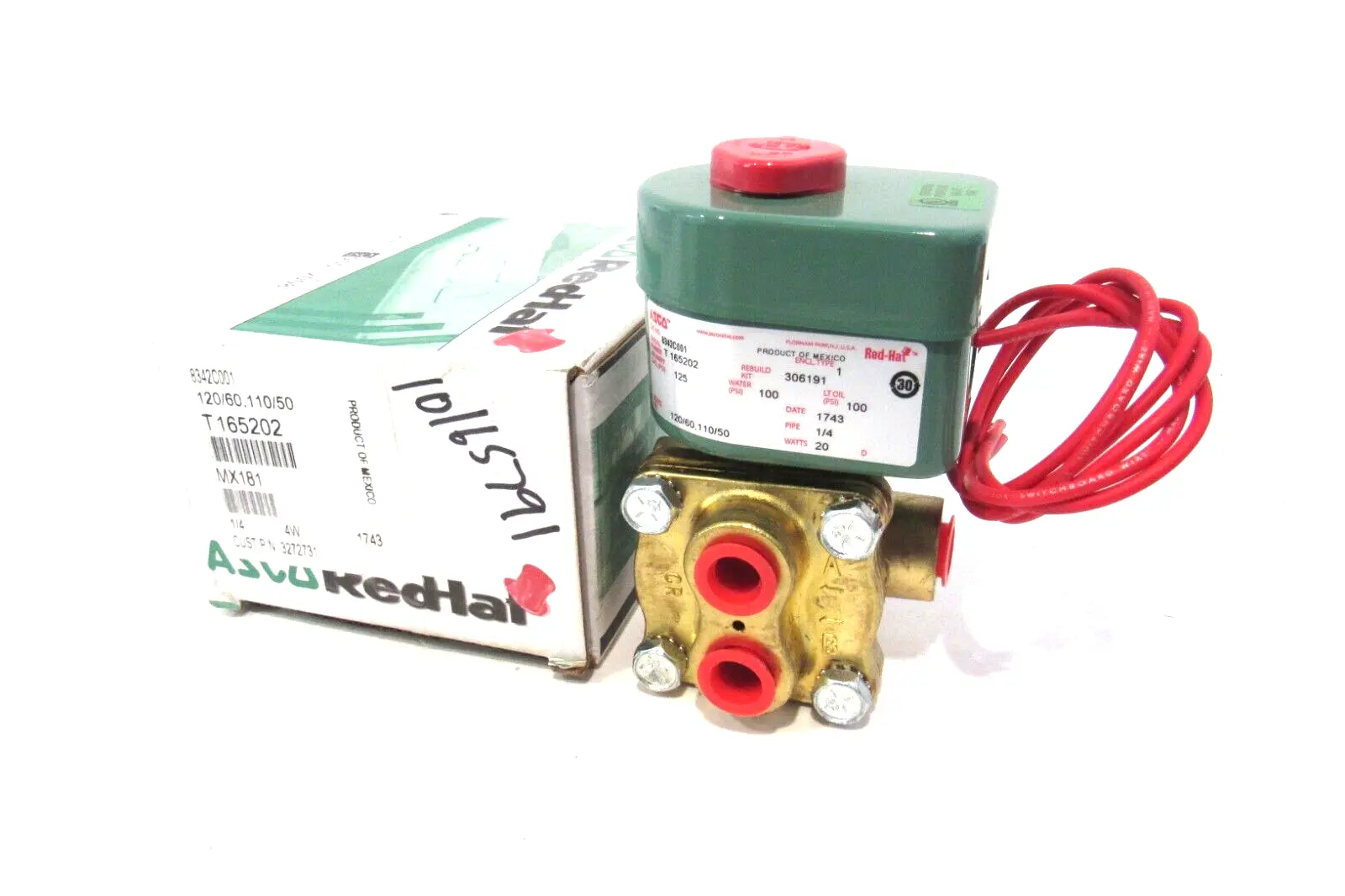 NEW ASCO 8342C001 SOLENOID VALVE 110/120 50/60