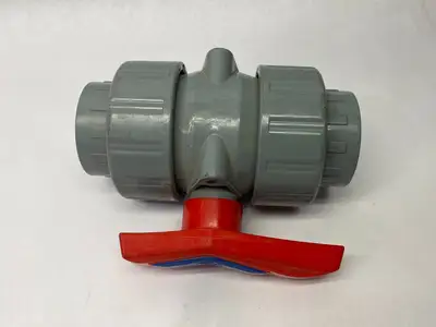 USED CHANG HONG 2-1/2" DN50 DOUBLE UNION BALL VALVE SOCKET X SOCKET