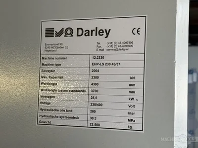 USED 2004 DARLEY EHP-LS 230 43/37