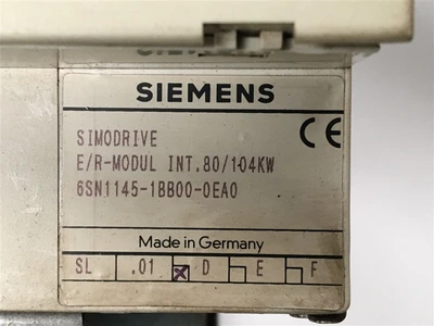 USED SIEMENS 6SN1145-1BB00-0EA0, PART OF THE SET-E/R-MODUL INT.