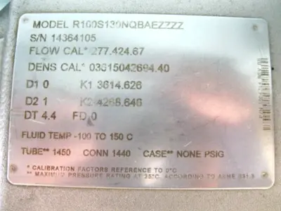 USED Micro Motion R100