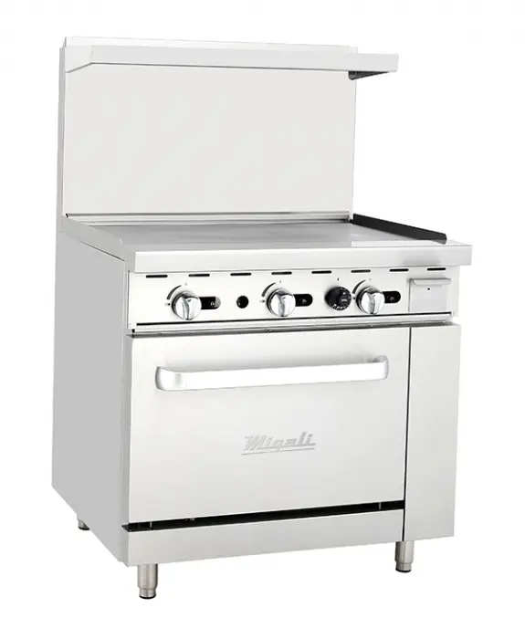 Migali C-RO-36G-NG 36” Griddle, (1) Oven, Natural Gas
