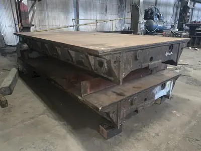 85" X 146" HEAVY DUTY STEEL LAYOUT TABLE: STOCK #12439
