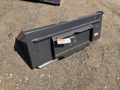 New old stock Paladin 44” smooth bucket for a mini skid steer, welded on cutting edge, mini skid ste...