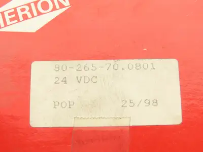 Herion 80-265-70 Pneumatic Air Indirect Solenoid Actuated Poppet Valve 24V Coil