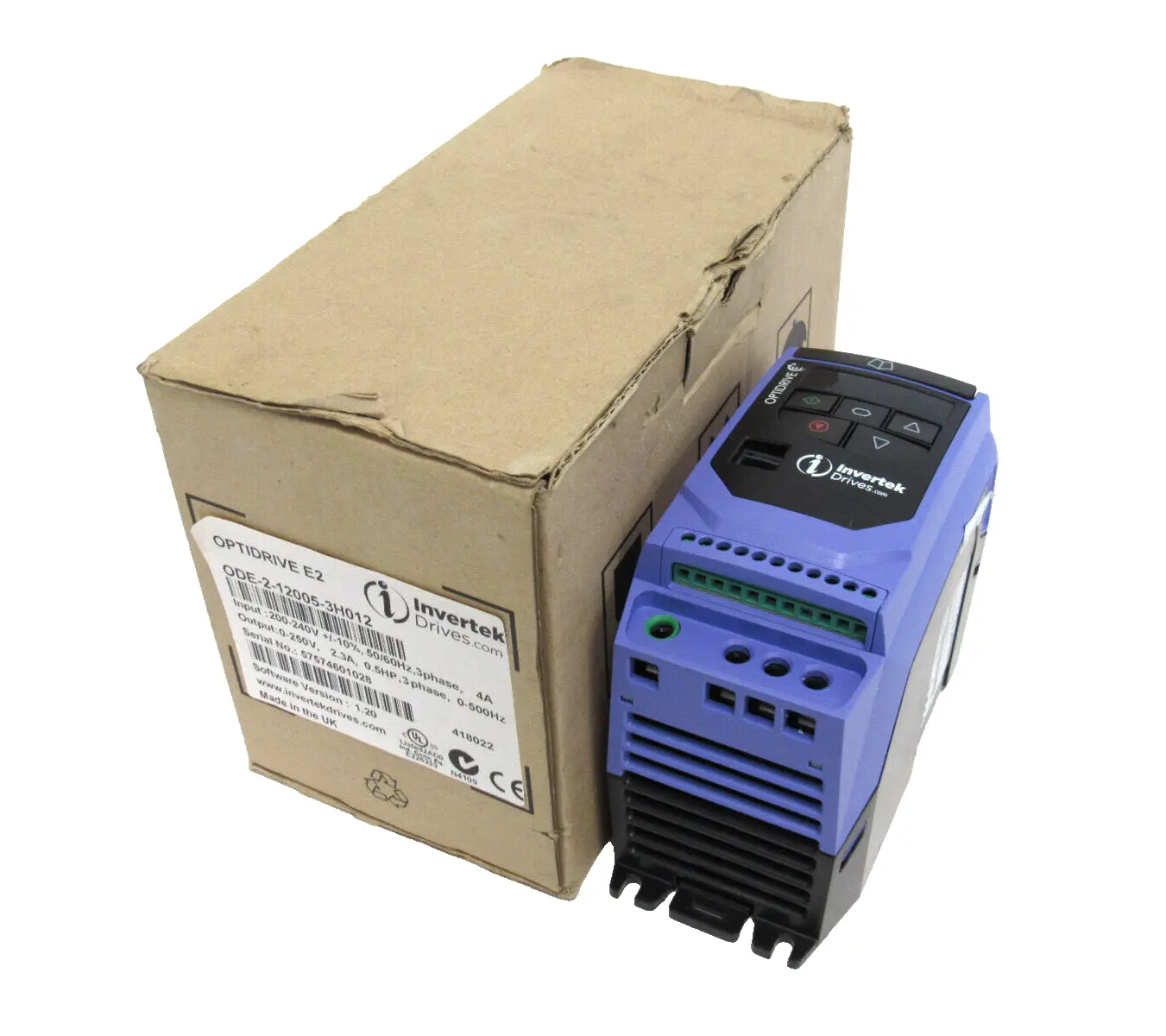 NEW INVERTEK 0DE-2-12005-3H012 OPTIDRIVE E2 0DE2120053H012