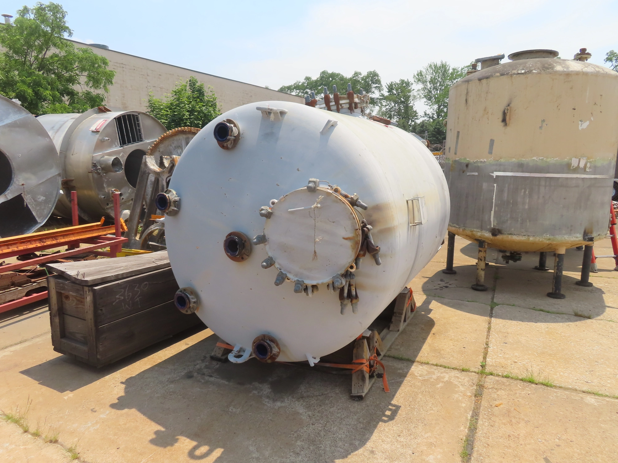 used 1,500 gallon DeDietrich Glass Lined Tank