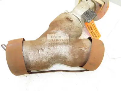 Edward D66128ML Univalve Y-Pattern Globe Valve 4" Butt Weld 4595psi B16.34SPL
