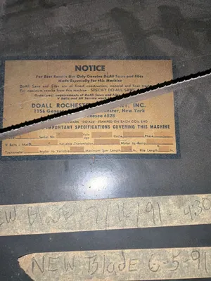 Used DO ALL V36 Vertical Band Saws Ohio US | HGR 24 #1146797