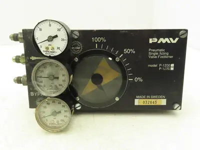 PMV P-1200 Pneumatic Valve Positioner Single Acting 1/2" Hex Shaft