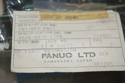 NEW FANUC A02B-0076-C168 OPERATOR INTERFACE MDI/CRT UNIT