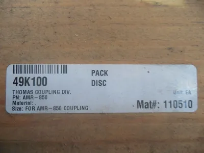 Thomas Coupling Division Disc Pack for AMR-850 Couplings New NIB