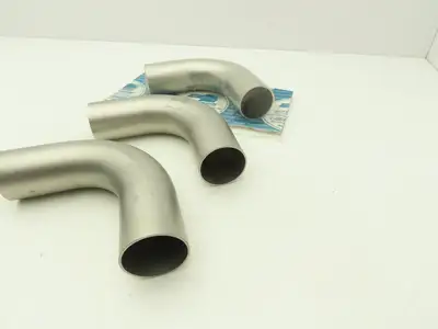 A&N Corporation 200-E90 TL 2" Weldable 90 Degree Elbow Stainless Steel Lot of 3