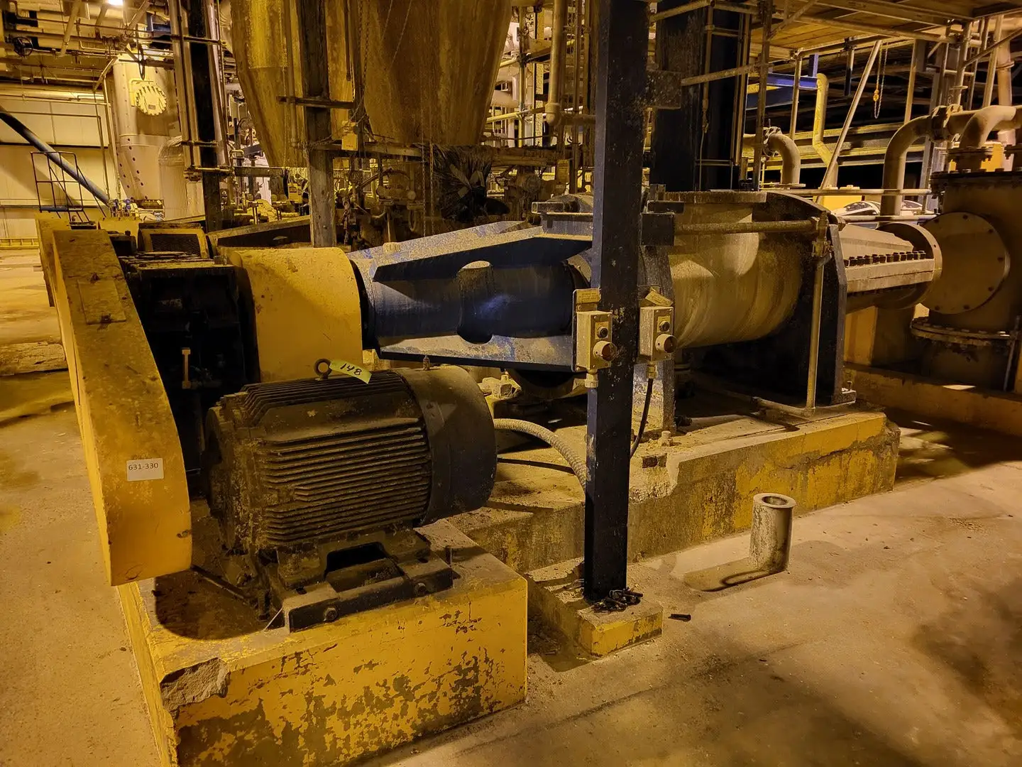 Tapered Plug Screw Feeder w/ 100 hp Motor