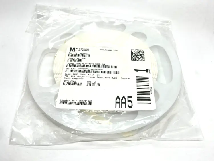 New | in-Stock TDK C1608X7R1E104K080AA Capacitors Michigan US | Maverick Industrial Sales #1487193