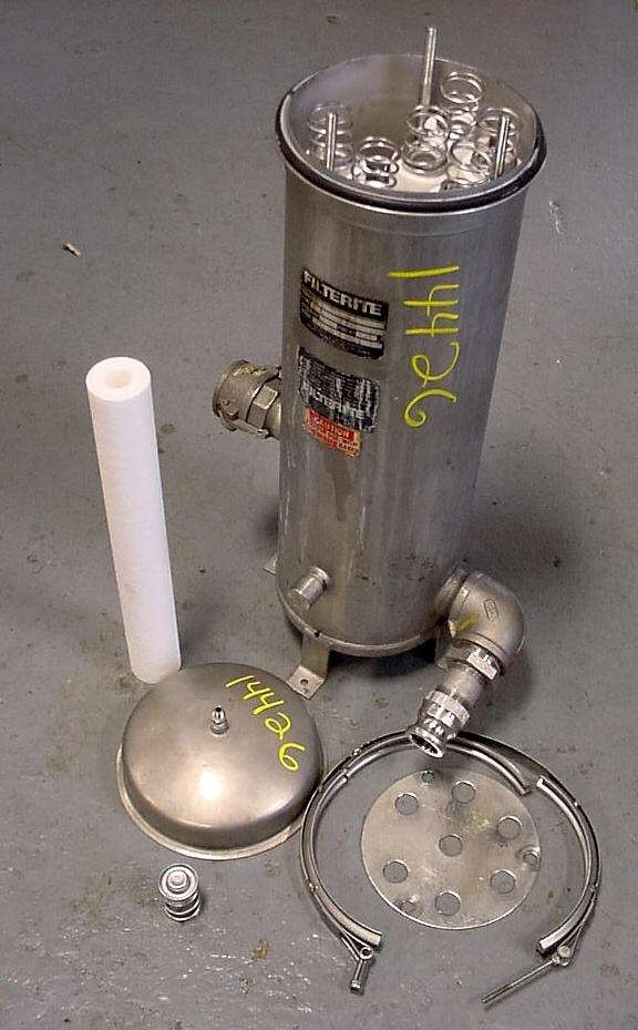 USED FILTERITE SS FILTER STAINLESS STEEL FILT