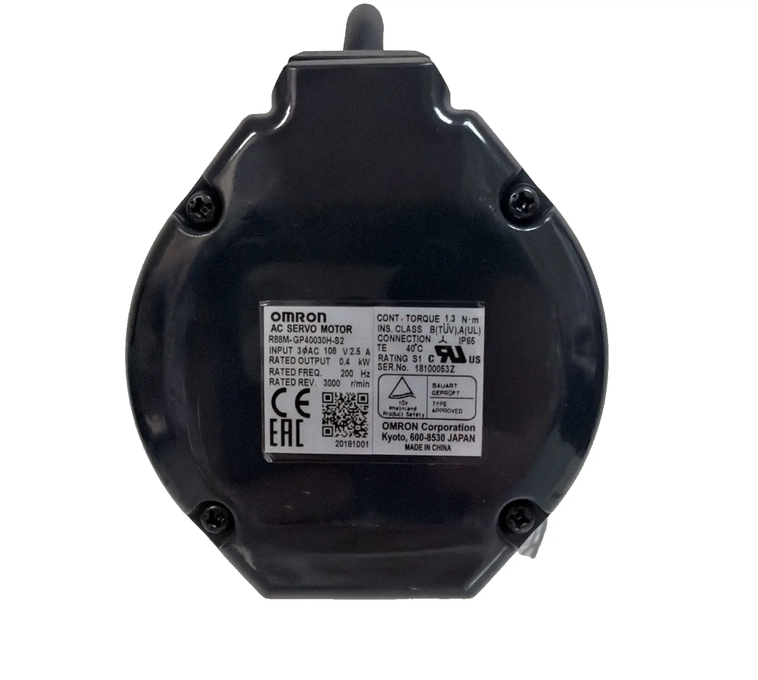 USED Omron R88M-GP40030H-S2