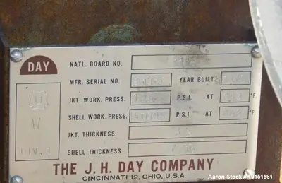 Used J.H. Day Stainless Steel Jacketed Mixtruder | 75 Gallon Working Capacity | 30+25 HP Hydraulics