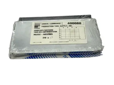 NEW ROUSSEAU METAL DRAWER WITH PARTITIONING PKG OF 20