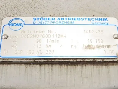 Stober C402N Inline Gear Motor 15.7 Reducer 91 RPM 4Kw 230/400V 3PH 112M w/Brake