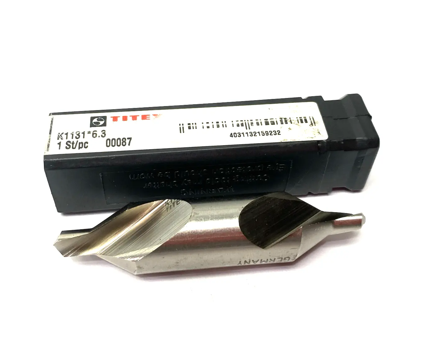 USED WALTER TITEX CENTER DILL, LEFT HAND, 6.3MM TIP DIA. 60°