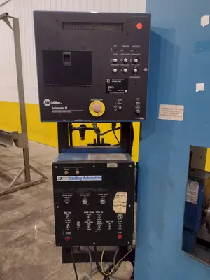 12" ITW WELDING AUTOMATION LATHE, WITH MILLER WELD CONTROLLER & MILLER XMT 304 SERIES ARC WELDER: YOBRO #24402