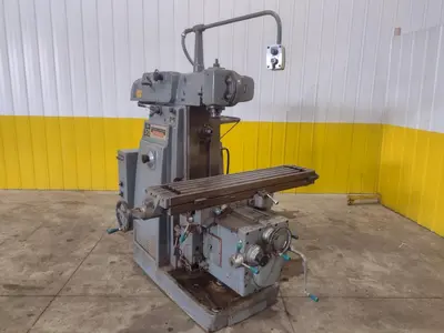 #205 K&T MILWAUKEE KEARNEY AND TRECKER MODEL #205 S-12 HORIZONTAL MILL WITH TOOLMAKERS VERTICAL HEAD: STOCK #22495