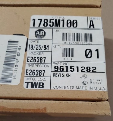 NEW Allen-Bradley 1785-M100
