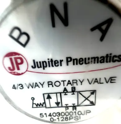 NEW JUPITER PNEUMATICS 5140300010JP ROTARY VALVE 3/8NPT 4/3 WAY ROTARY VALVE